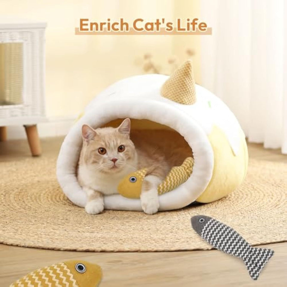 3 Pcs Catnip Toys Fish Cat Toys 
