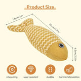 3 Pcs Catnip Toys Fish Cat Toys 