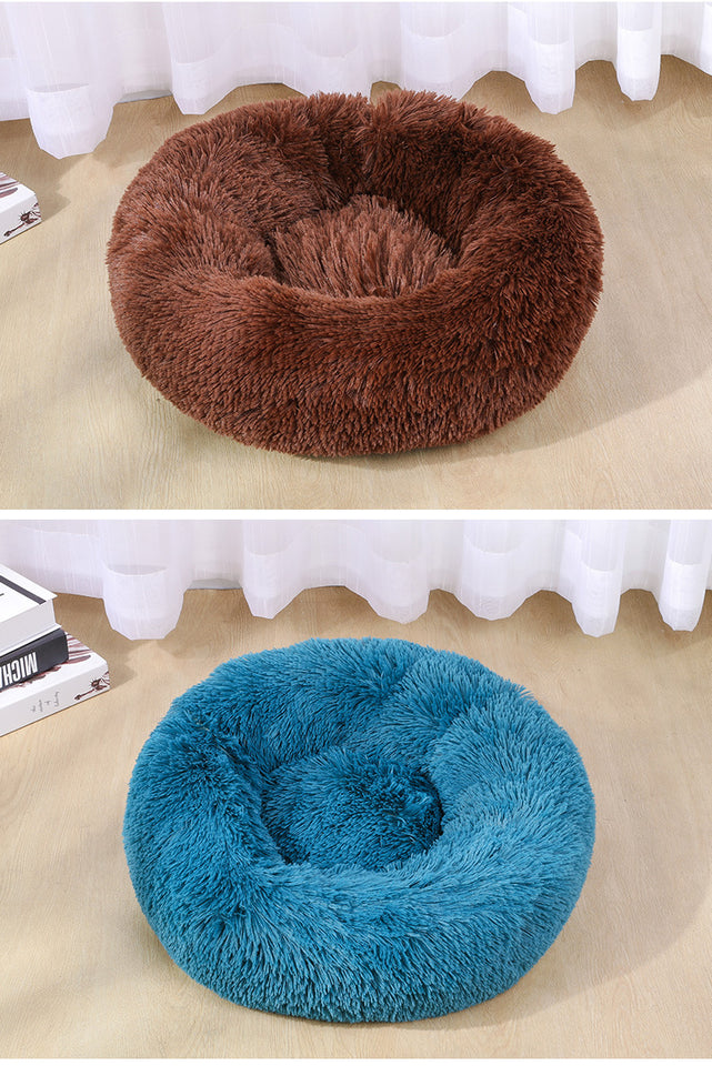 Warm Plush Round Pet Bed Dog Bed Cat Bed Dog Bed